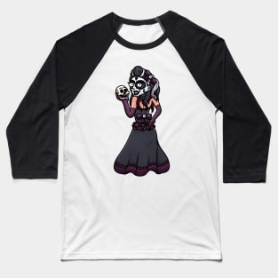 Sugar Skull Girl Baseball T-Shirt